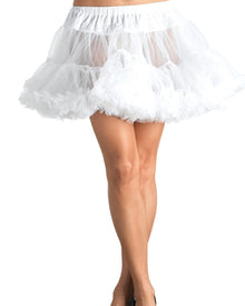 White Layered Tulle Womens Petticoat