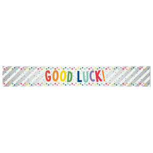 Banner Good Luck Multi-Coloured Foil 2.7m