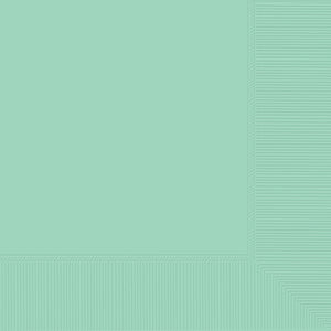 Lunch Napkins 50 Pack 2 Ply Cool Mint Pack of 50