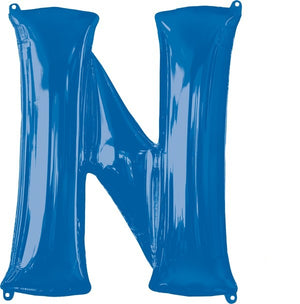 SuperShape Letter N Blue Balloon