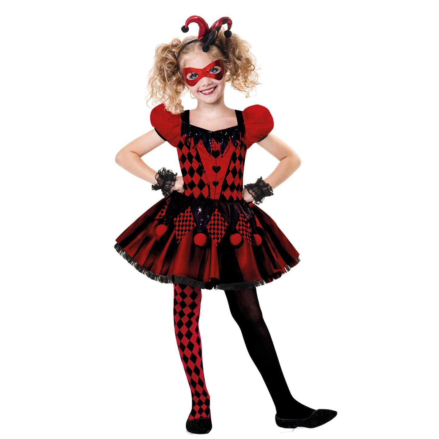 Costume Harlequin Cutie Girls 8-10 Years