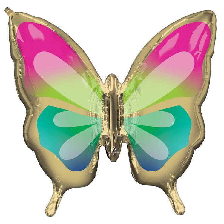 SuperShape Beautiful Tropical Butterfly Balloon