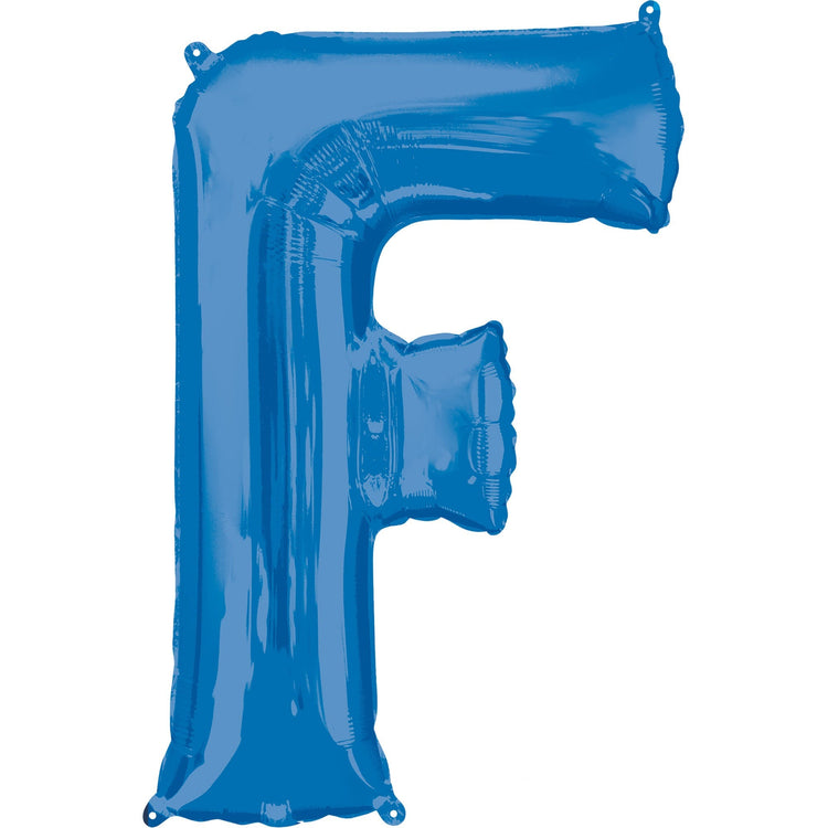 SuperShape Letter F Blue Balloon
