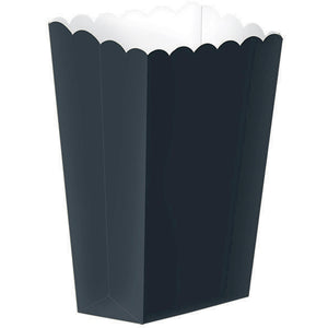 Popcorn Favor Boxes Small Jet Black Pack of 5