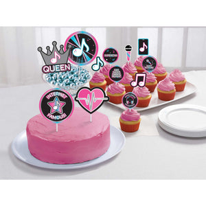 Internet Famous Birthday Cake Topper Kit Pack of 12