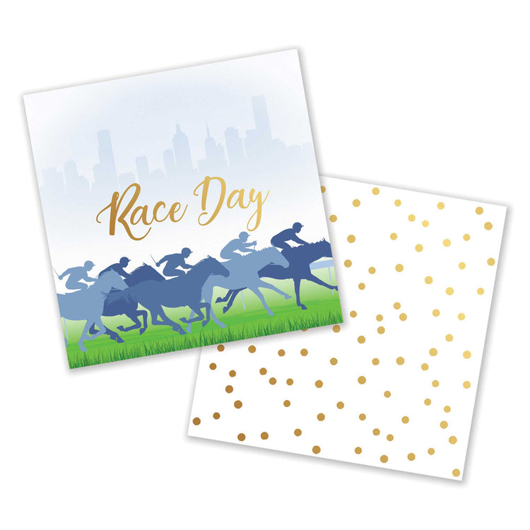 Race Day Beverage Napkins Pack of 16