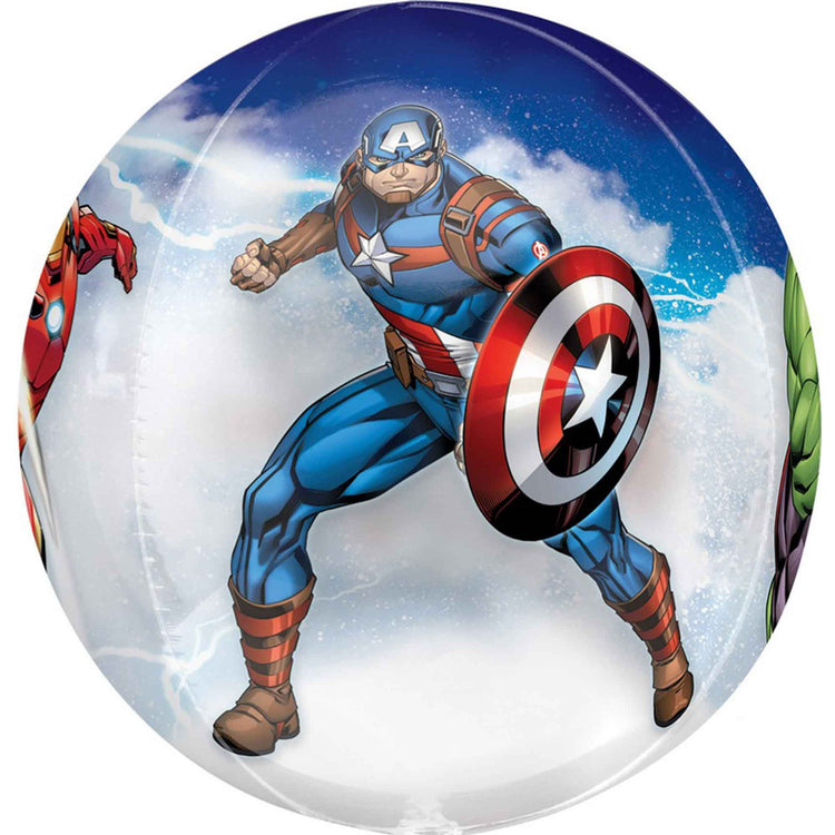 Orbz XL Avengers Clear Balloon