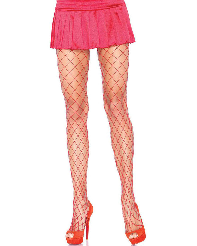 Red Diamond Fence Net Stockings