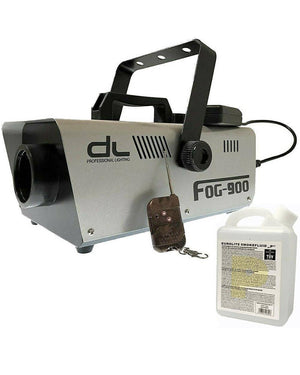 900W Fog Machine Wire and Wireless Remote and 1L Smoke Liquid
