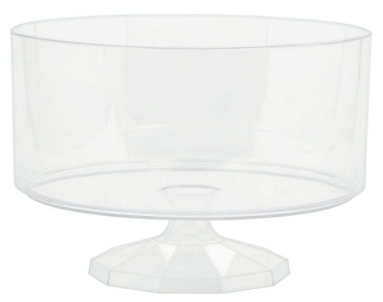 Christmas Trifle Container Plastic Clear Medium