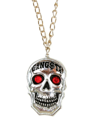 Gangster Gothic Skull Medallion