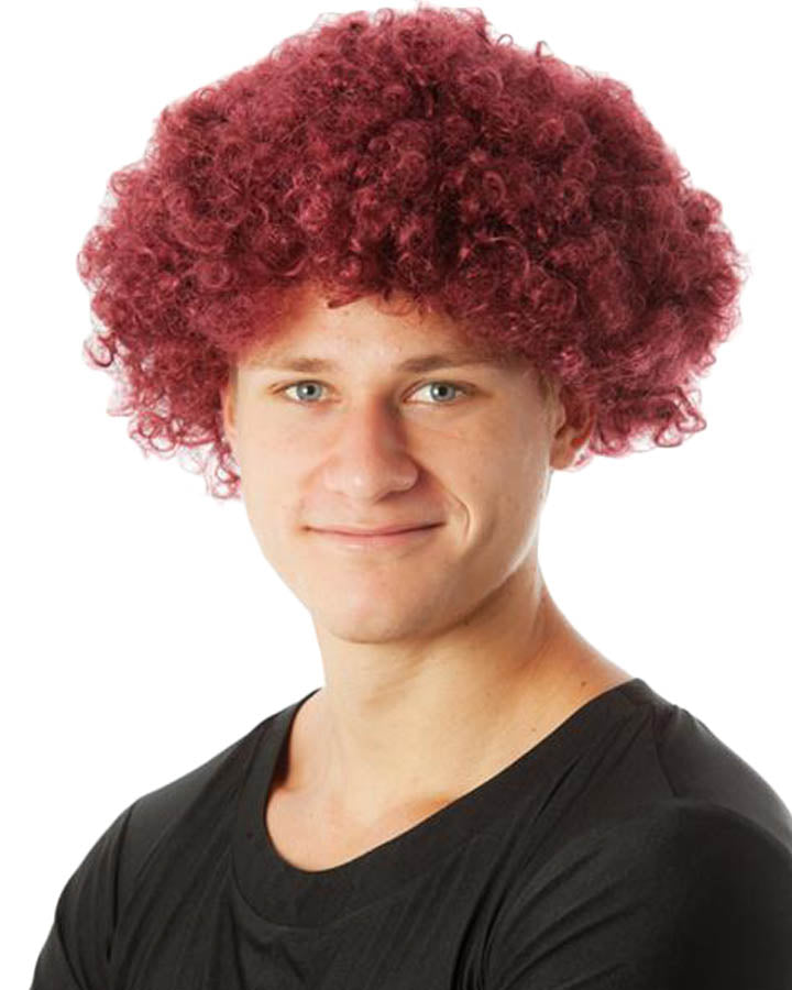 Party Curly Burgundy Wig
