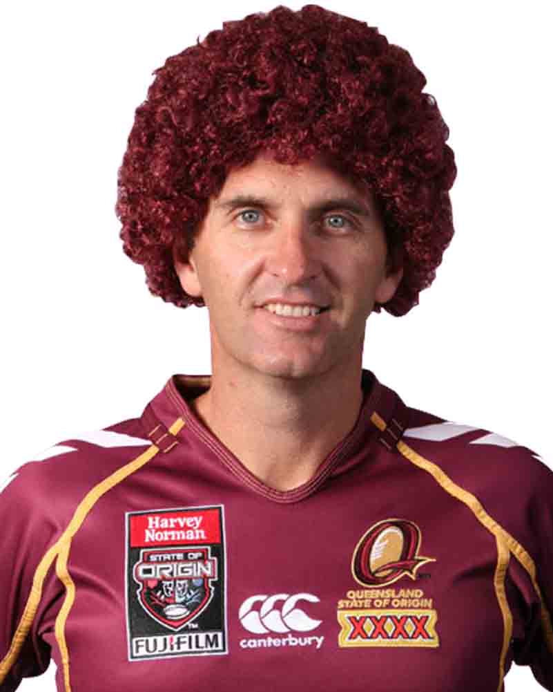 Party Curly Burgundy Wig