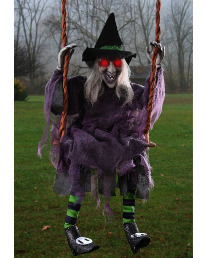 Light Up Swinging Dead Witch 91cm