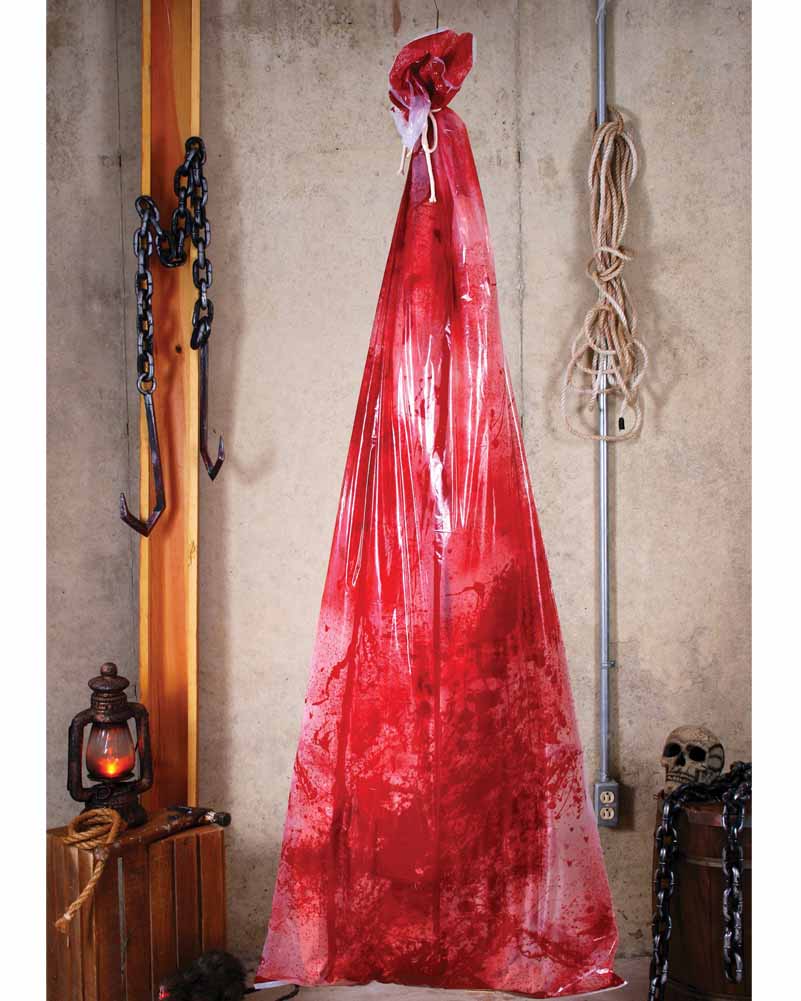 Halloween Bloody Body in Bag 1.8m
