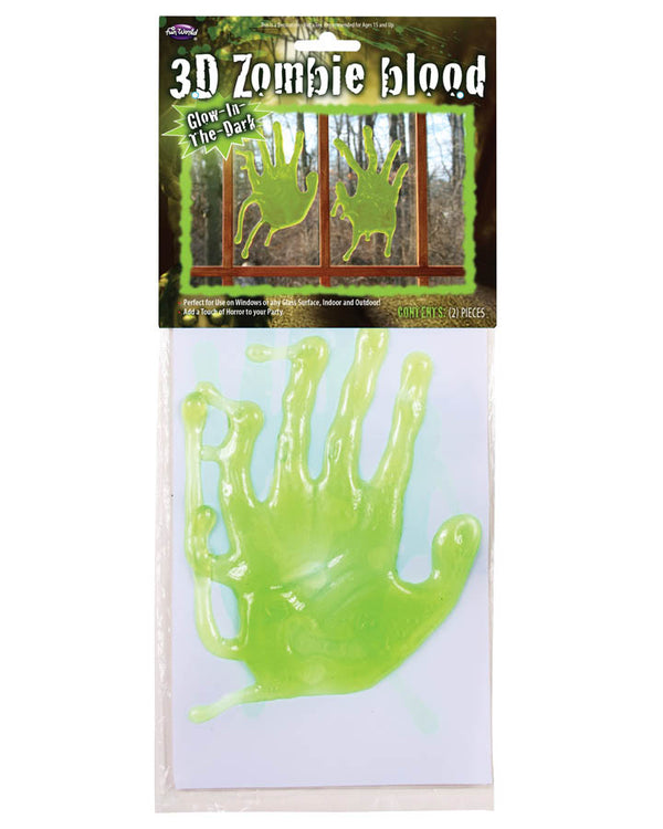 Green Zombie Bloody Hands