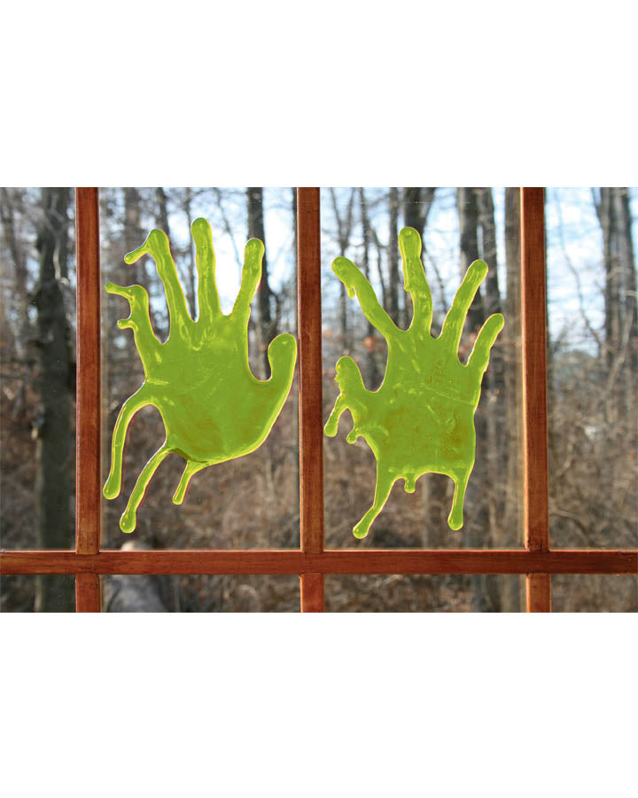 Green Zombie Bloody Hands