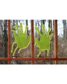 Green Zombie Bloody Hands
