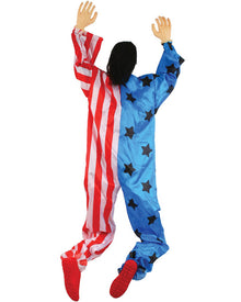 Stars and Stripes Climbing Clown 1.5m Halloween Prop