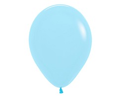 Sempertex 30cm Pastel Matte Blue Latex Balloons 640, 25PK Pack of 25