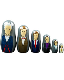 Doctor Who 7th to 12th Doctors Nesting Dolls Set