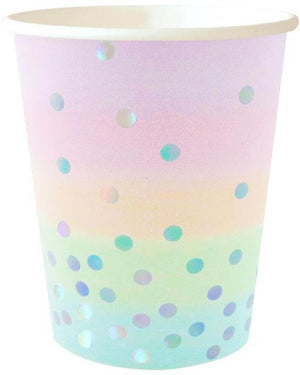 Iridescent Pastel 300ml Paper Cups Pack of 10
