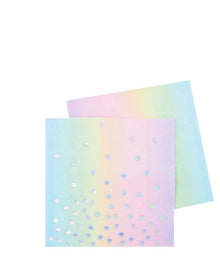 Iridescent Pastel Beverage Napkins Pack of 20