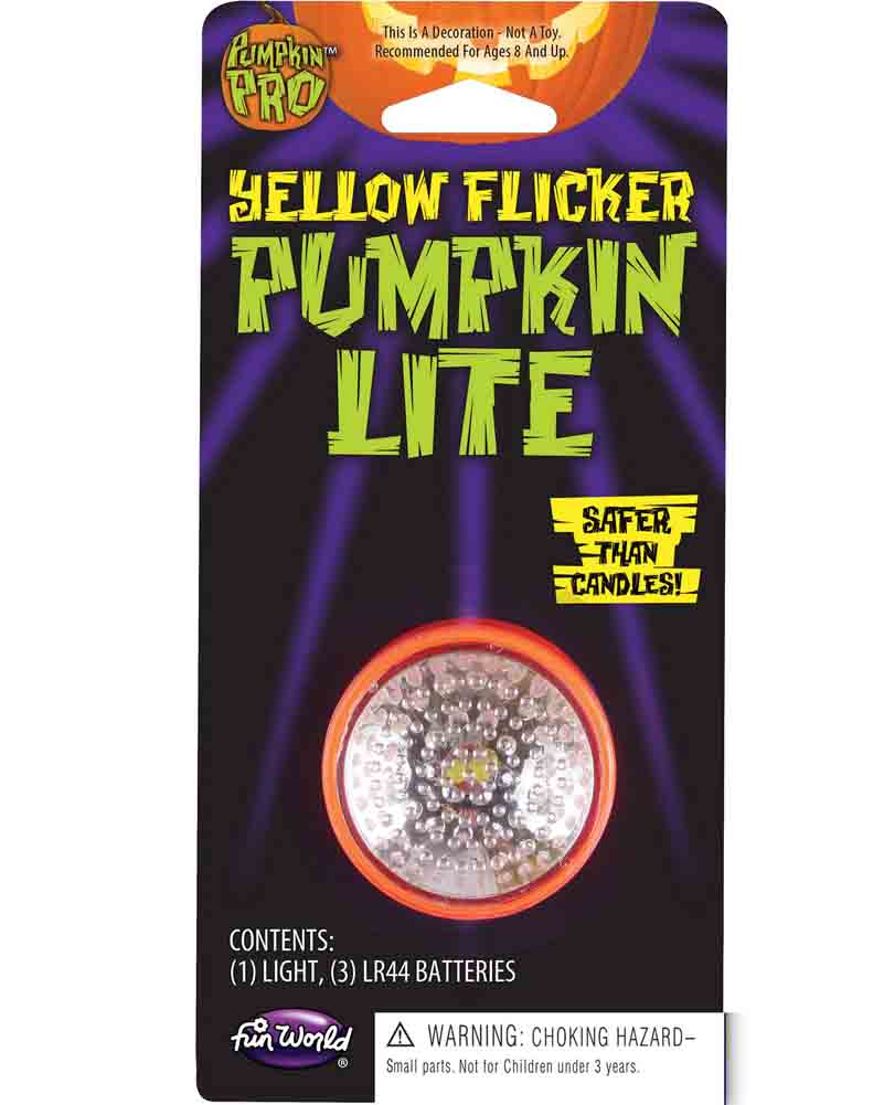 Yellow Flicker Pumpkin Light