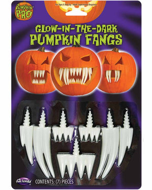 Glow In The Dark Pumpkin Fangs