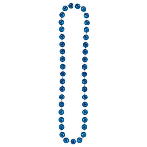 Team Spirit Jumbo Ball Bead Necklace Blue