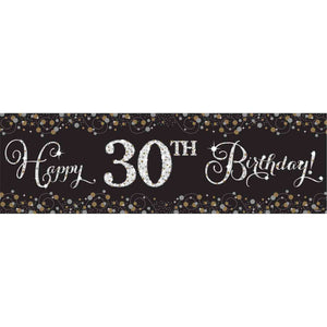 Sparkling Celebration Add Any Age Giant Plastic Banner Kit