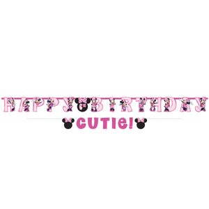 Minnie Mouse Forever Jumbo Add-An-Age Letter Banner & Mini Banner Pack of 2