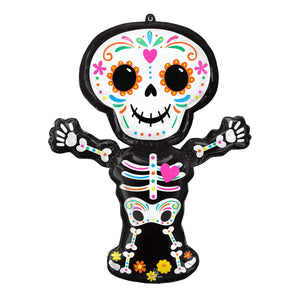 SuperShape Day of the Dead Standing Skeleton Balloon