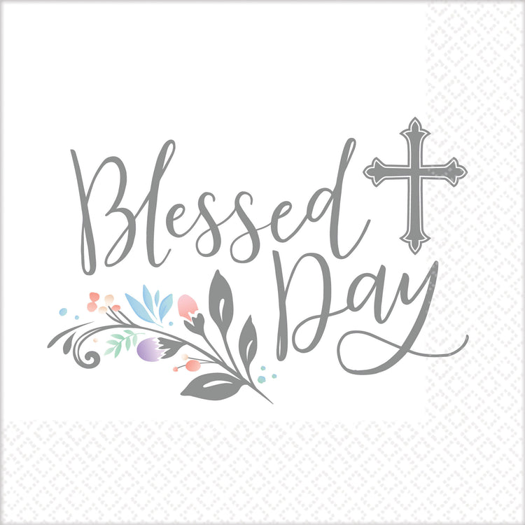 Holy Day Lunch Napkins Blessed Day Pack of 36