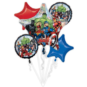 Bouquet Marvel Avengers Powers Unite Pack of 5 Balloon