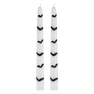 Deadly Soiree Bat Dinner Candles Pack of 2