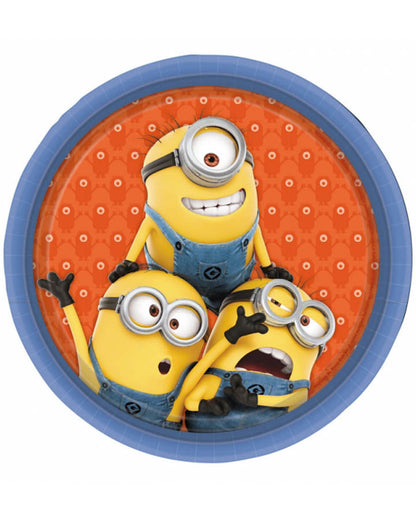 Minions 23cm Paper Plates Pack of 8