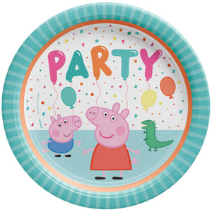 Peppa Pig Confetti Party 9in / 23cm Paper Plates Pack of 8