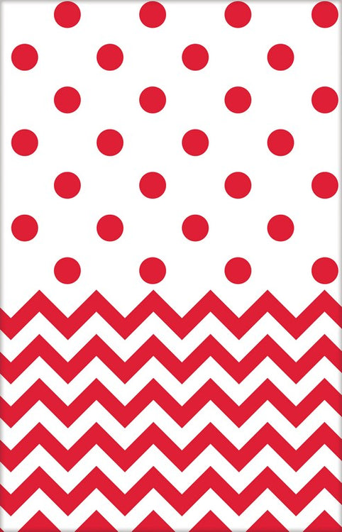 Apple Red Chevron Tablecover