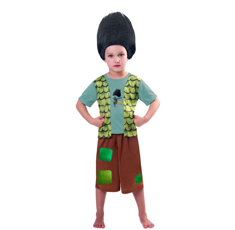 Trolls Boys Costume Branch Costume with Wig 5-7 years