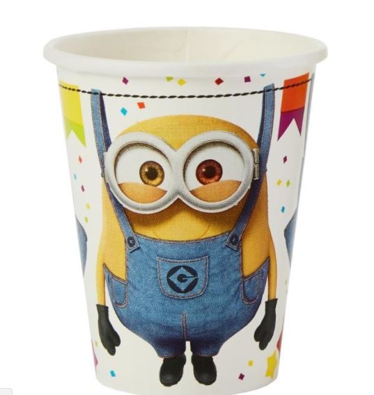 Despicable Me 3 266ml Cups Pack of 8