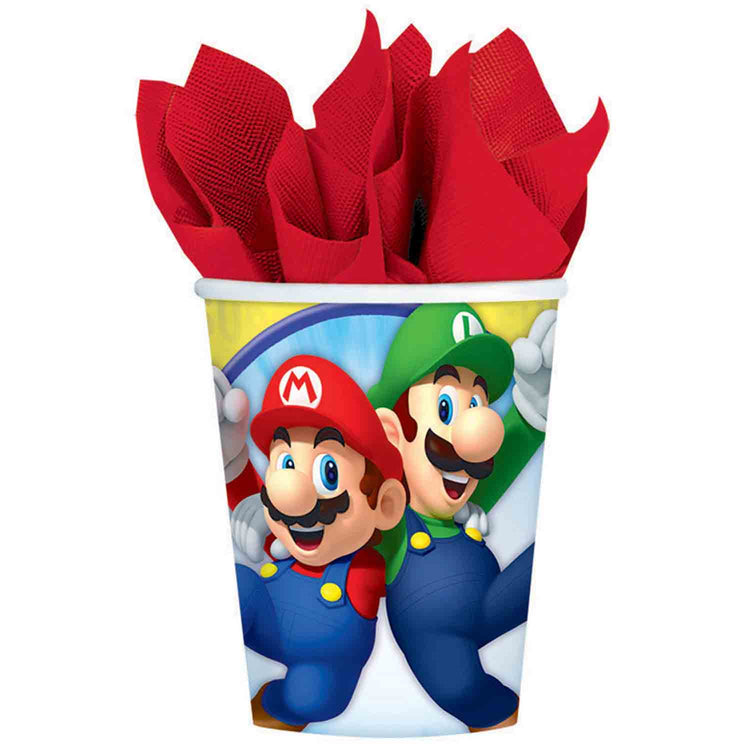Super Mario Brothers 266ml Cups Pack of 8
