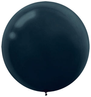 Black 60cm Latex Balloons Pack of 4