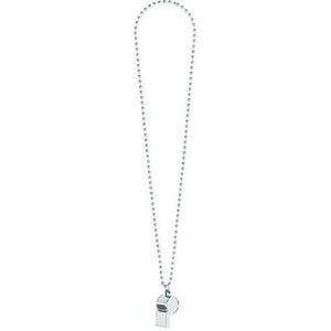 Team Spirit Silver Whistle on Chain Necklace