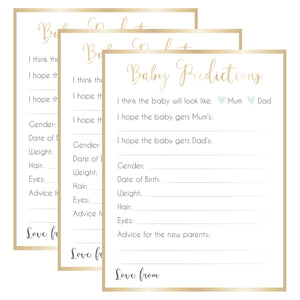 Ready To Pop Baby Predictions Game Sheets Pack of 8