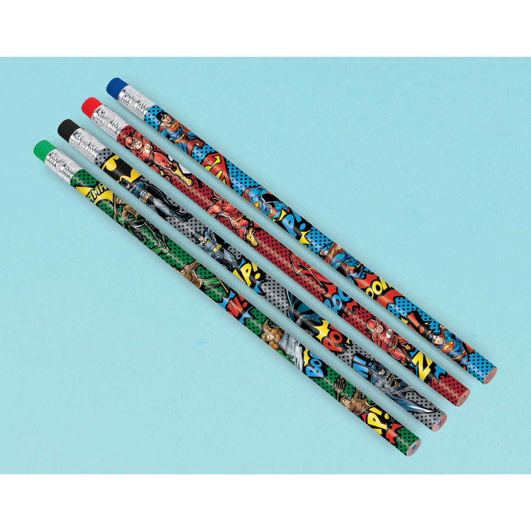 Justice League Heroes Unite Pencils Pack of 8