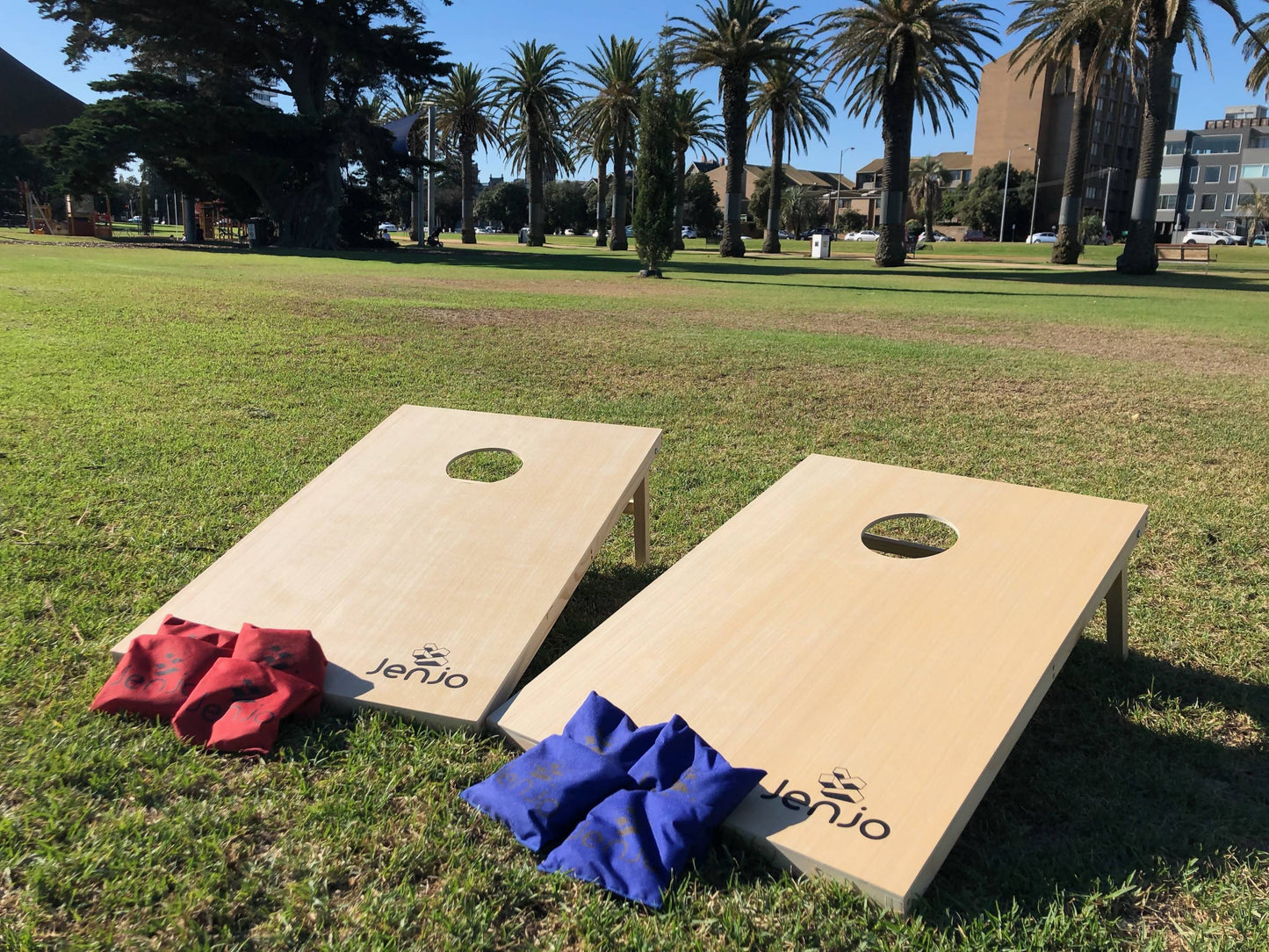 Cornhole Boards and Corn Bags Toss Game Set