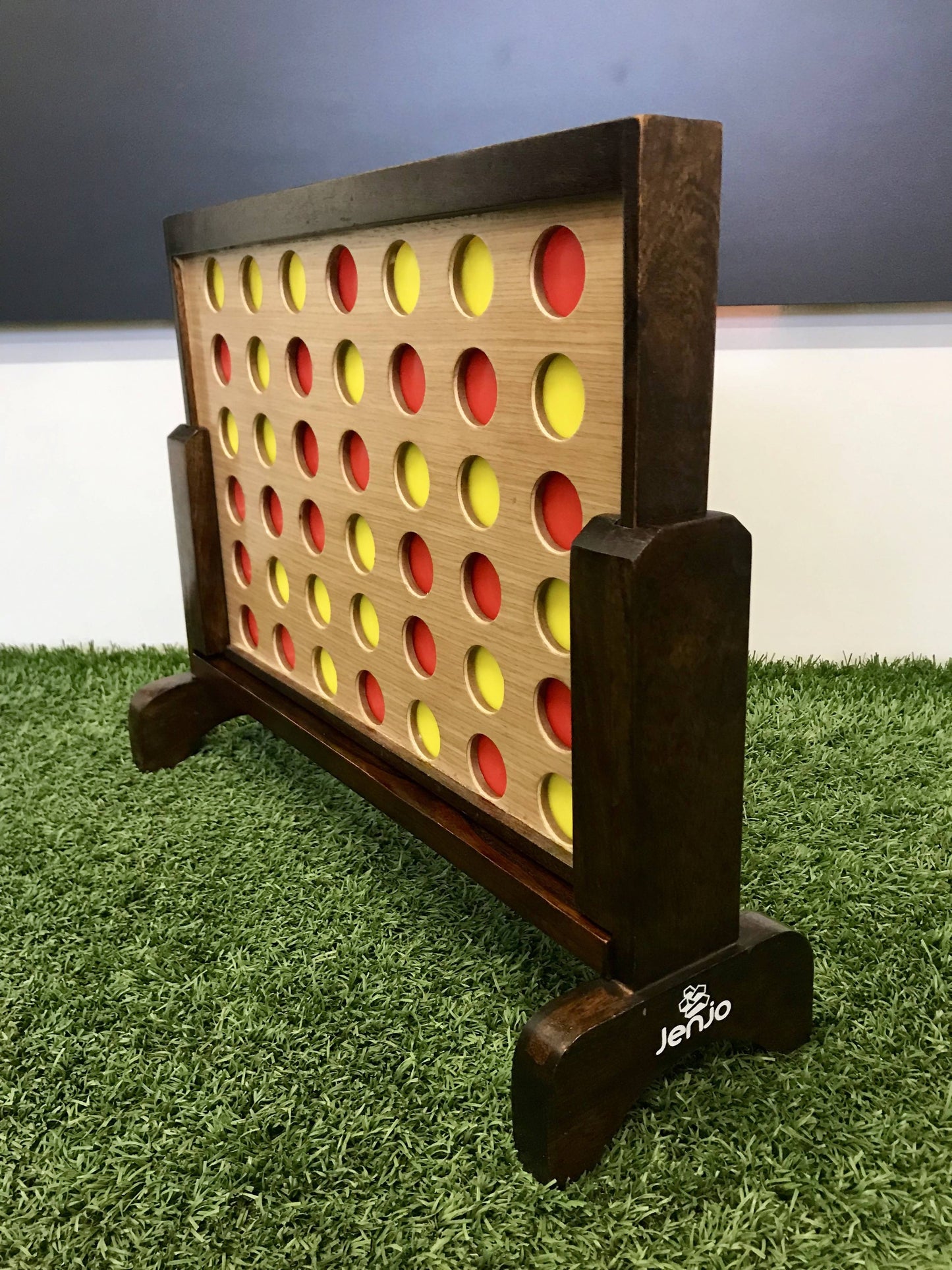 Mini Four In A Row Hardwood Outdoor Boardgame 52cm