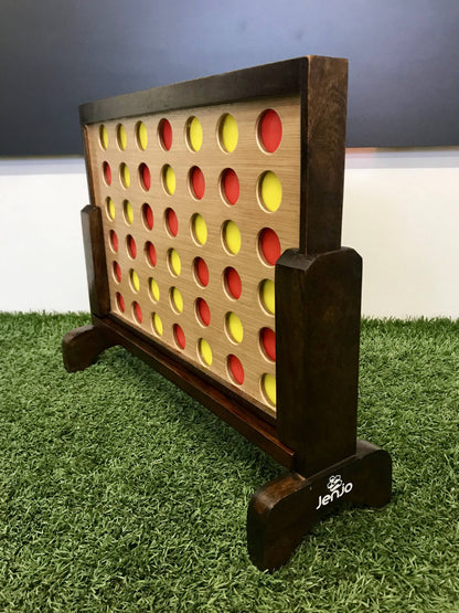 Mini Four In A Row Hardwood Outdoor Boardgame 52cm