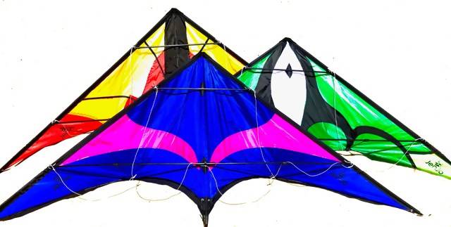 Red and Yellow Stunt Kites